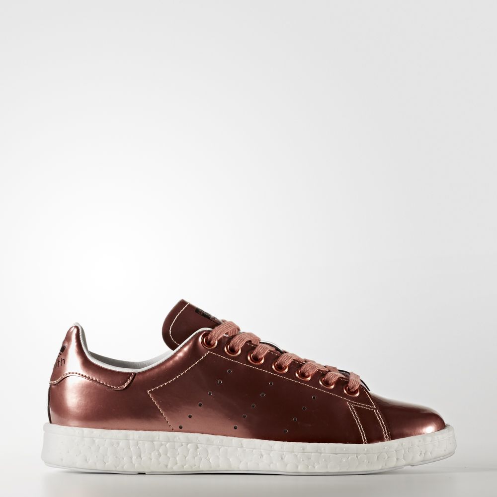 Adidas Stan Smith Boost - Originals γυναικεια - Χαλκός Μεταλλικός/Ασπρα,Μέγεθος: EU 36 – 54 2/3 (508